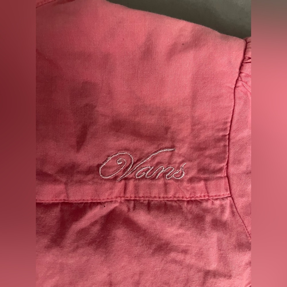 Vans Pink Button Up Shirt
